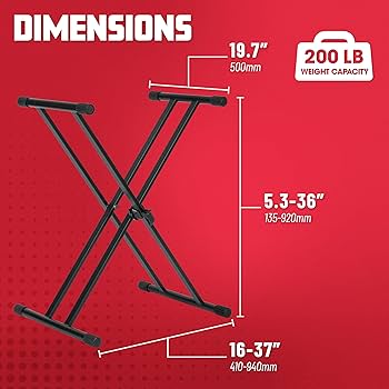 Amazon.com: Gator Frameworks Double Brace X-Style Keyboard
